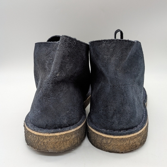 Clarks Desert Boot blue suede lace up crepe sole boot 12 main image 10